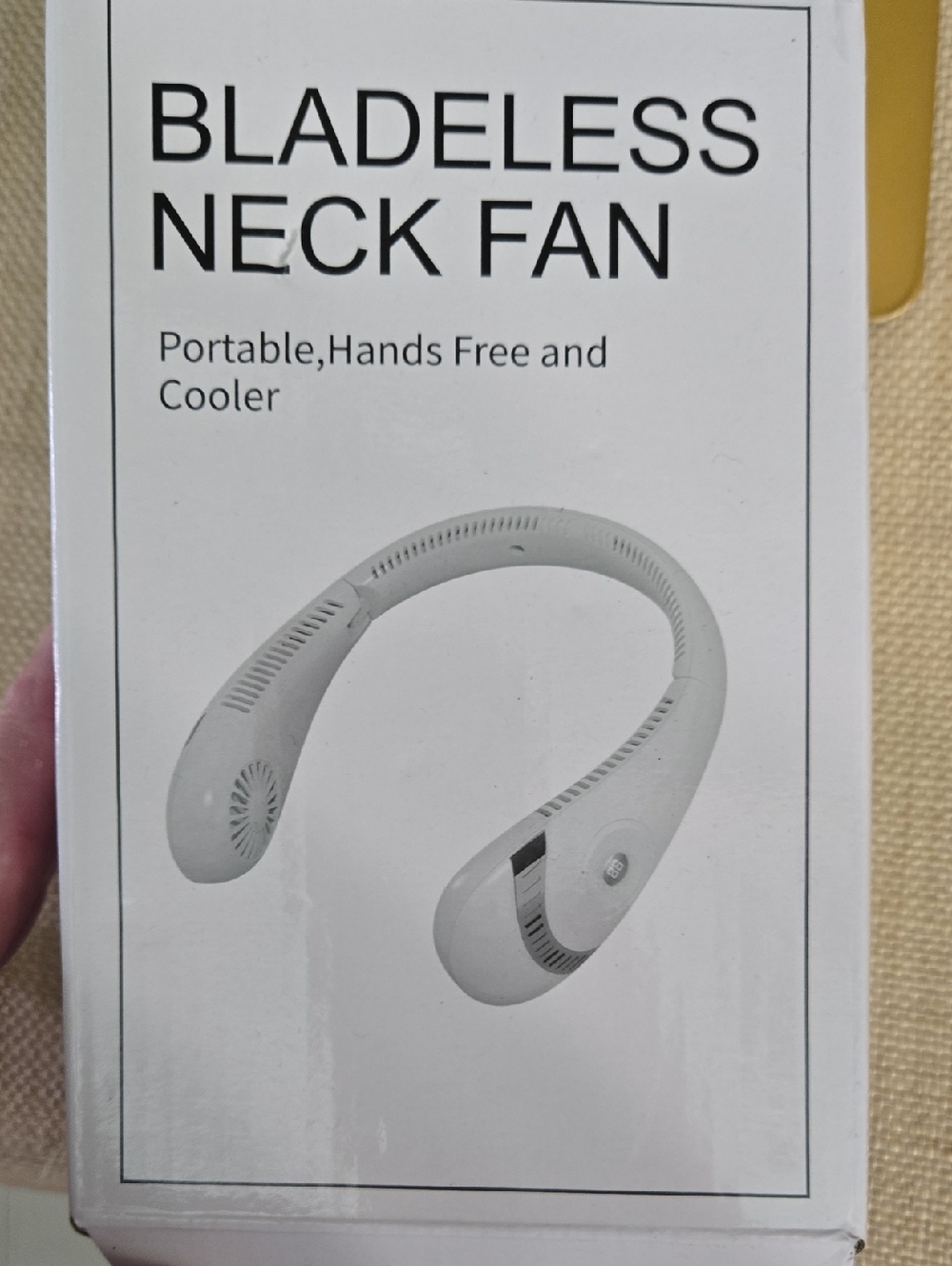 Bladeless Hands-Free Neck Fan - White